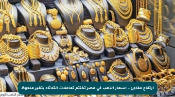 ارتفاع مفاجئ.. أسعار الذهب في مصر تختتم تعاملات الثلاثاء بتغير ملحوظ
